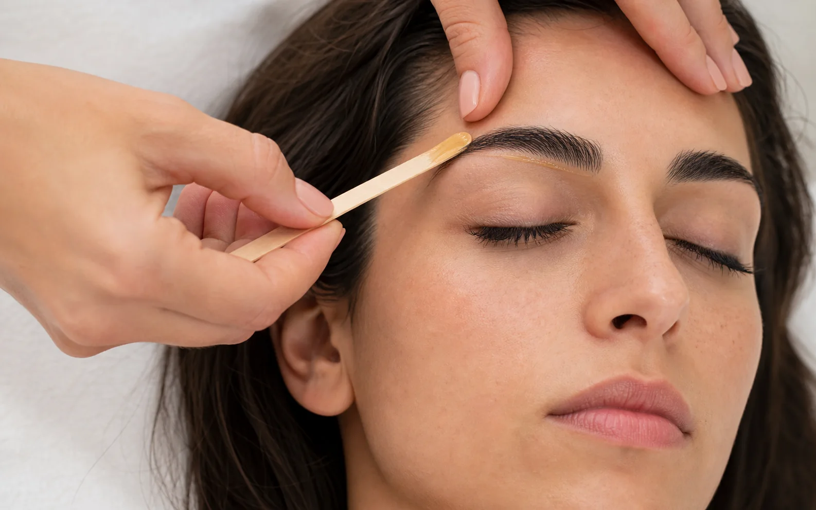 Waxing preparation and process at a College Station nail salon